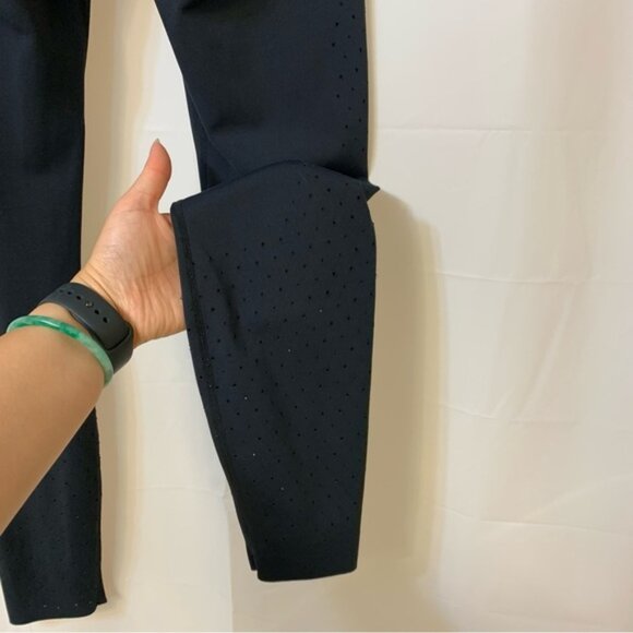 Buffbunny Collection Black Laser Cut Detail Leggings Small - Picture 6 of 9